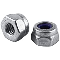Tuerca de acero inoxidable- tuercas de seguridad de acero inoxidable M2 - M3 Tuercas de seguridad de tuerca hexagonal…
